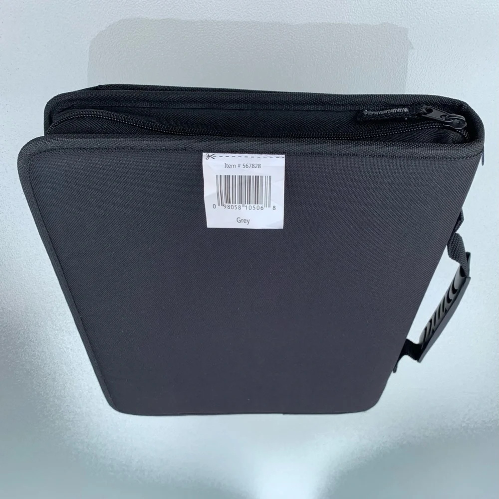 Tech Gear Mega Filled Black and Grey Padded 3-Ring Binder Organizer